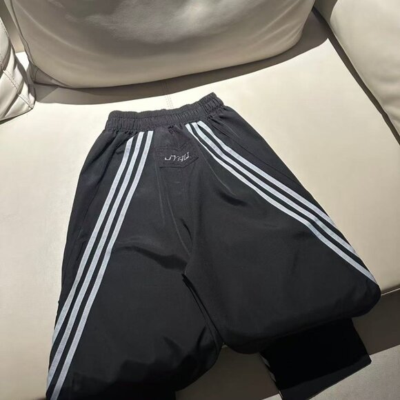 Adidas Wide-Leg Track Pants | Retro Three-Striped Flowy Casual Pants, Size S - Picture 4 of 4